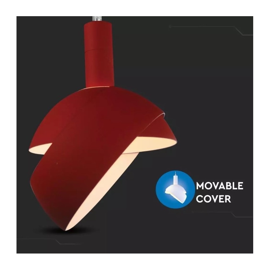 Πολύφωτο κρεμαστό 1xE14/60W/230V κόκκινο