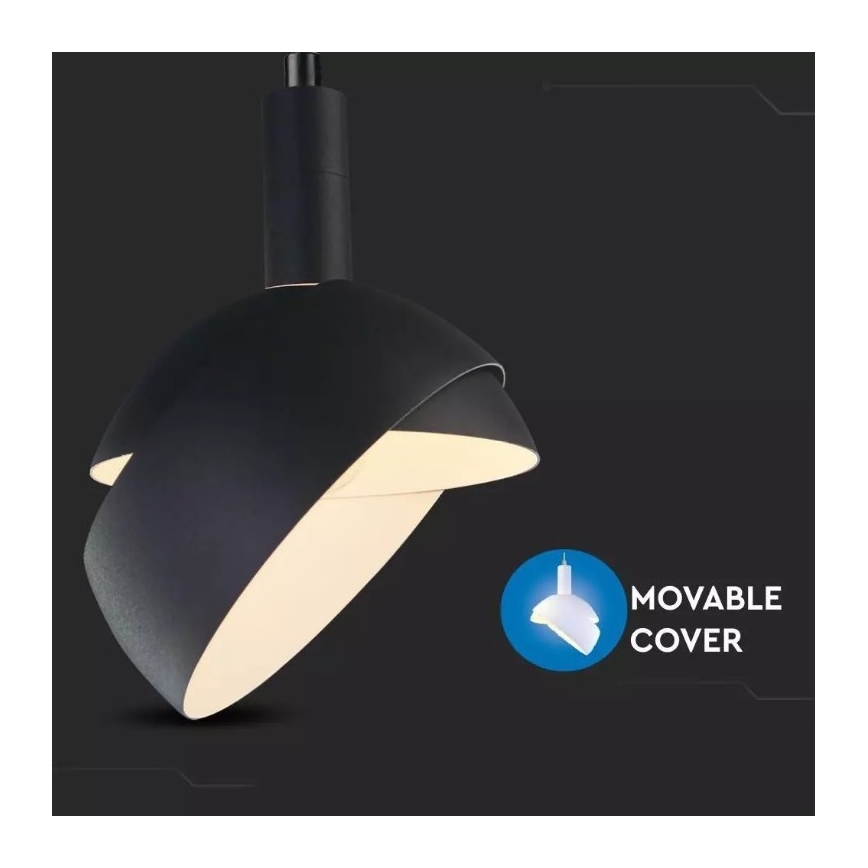 Πολύφωτο κρεμαστό 1xE14/60W/230V μαύρο