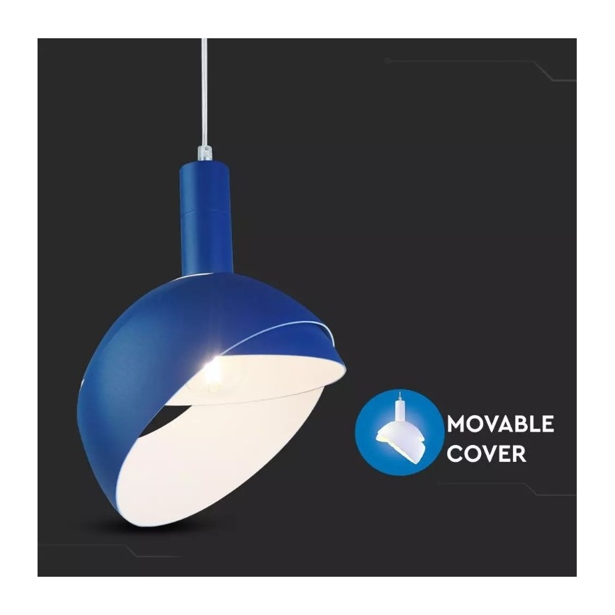 Πολύφωτο κρεμαστό 1xE14/60W/230V μπλε