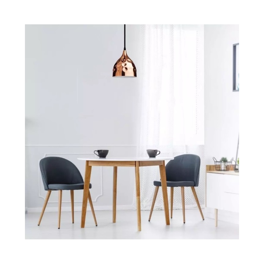 Πολύφωτο κρεμαστό 1xE27/60W/230V ροζ χρυσό