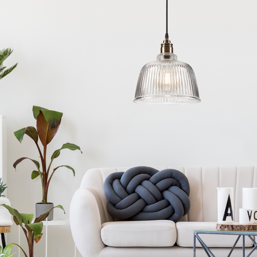 Πολύφωτο κρεμαστό ASTA 1xE27/60W/230V μπρονζέ