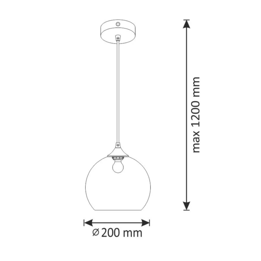Πολύφωτο κρεμαστό DAMAR 1xE27/20W/230V