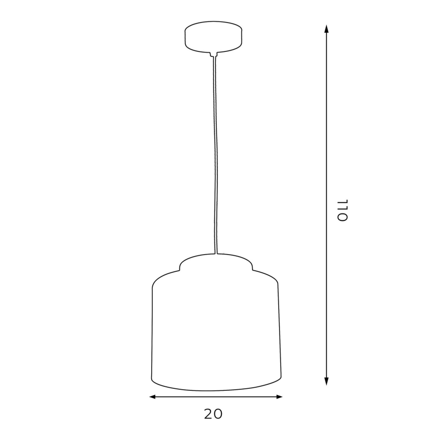 Πολύφωτο κρεμαστό HAVARD 1xE27/60W/230V μαύρο/ορείχαλκο