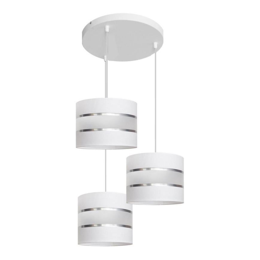 Πολύφωτο κρεμαστό HELEN 3xE27/15W/230V λευκό