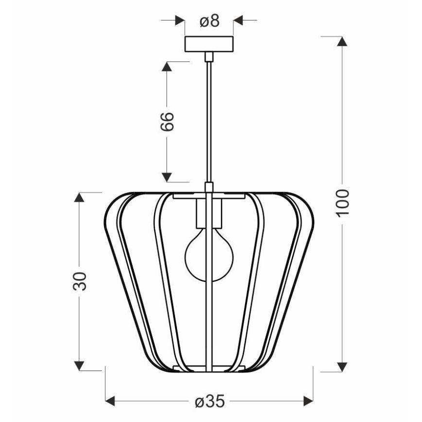 Πολύφωτο κρεμαστό JONAS 1xE27/40W/230V