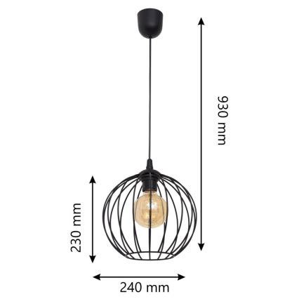 Πολύφωτο κρεμαστό MERCURE 1xE27/15W/230V