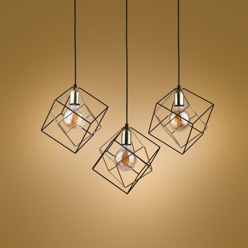 Πολύφωτο κρεμαστό σε ράγα ALAMBRE 3xE27/60W/230V