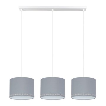 Πολύφωτο κρεμαστό σε ράγα FIELD 3xE27/60W/230V γκρι