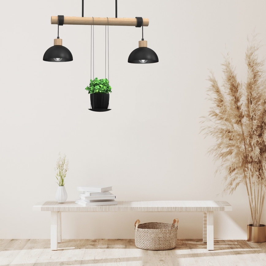 Πολύφωτο κρεμαστό σε ράγα FLORA 2xE27/60W/230V