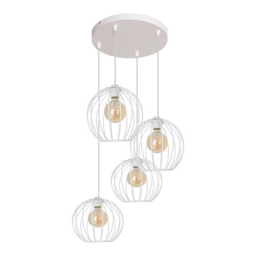 Πολύφωτο κρεμαστό σε ράγα MERCURE 4xE27/15W/230V λευκό