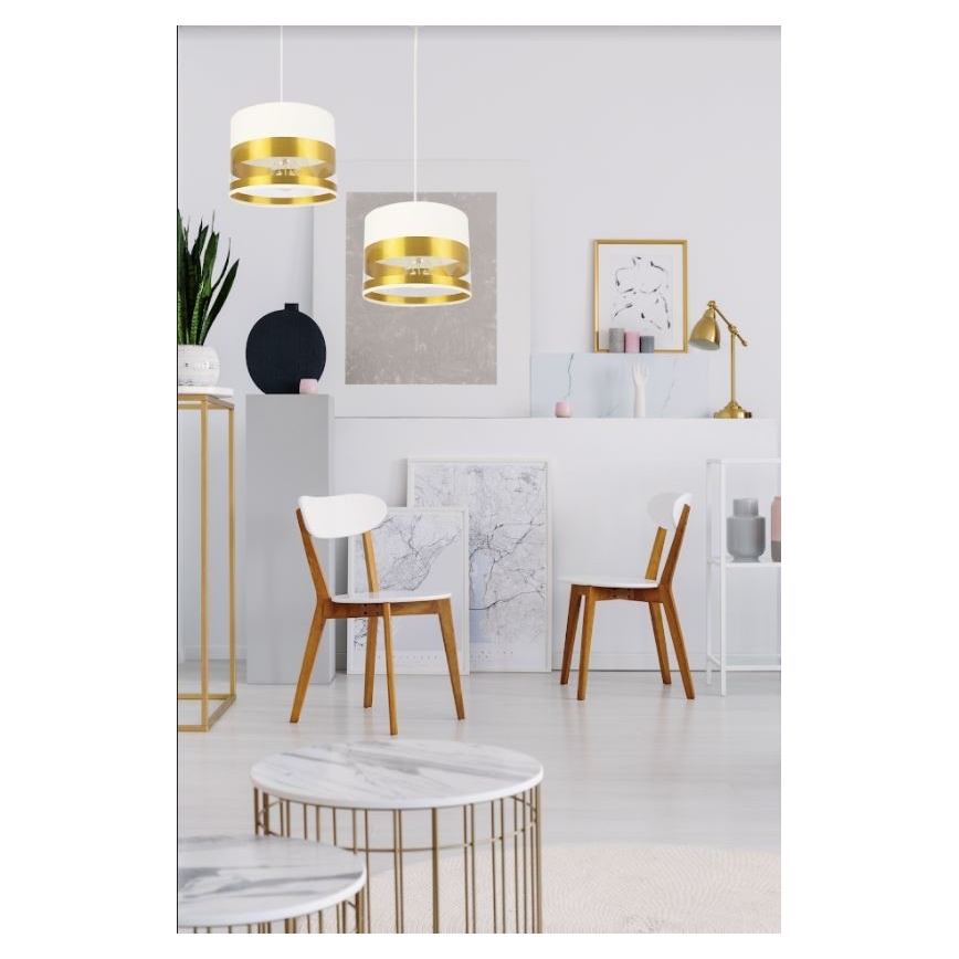 Πολύφωτο κρεμαστό σε ράγα MILO 2xE27/60W/230V χρυσό