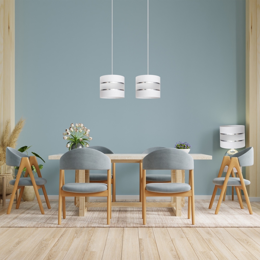 Πολύφωτο κρεμαστό ράγα  HELEN 2xE27/15W/230V λευκό