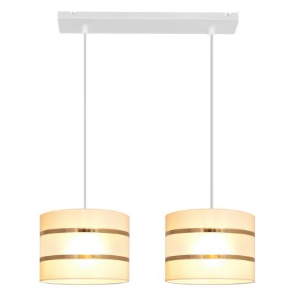 Πολύφωτο κρεμαστό ράγα HELEN 2xE27/15W/230V κρεμ