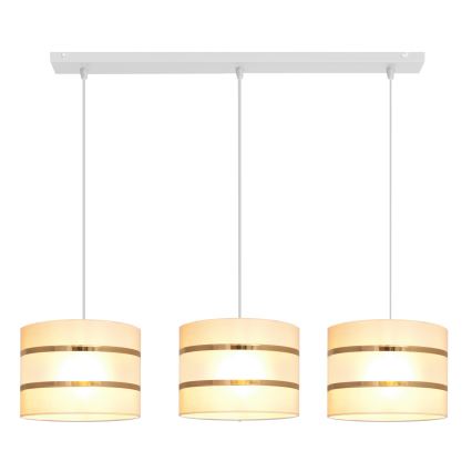 Πολύφωτο κρεμαστό ράγα HELEN 3xE27/15W/230V κρεμ