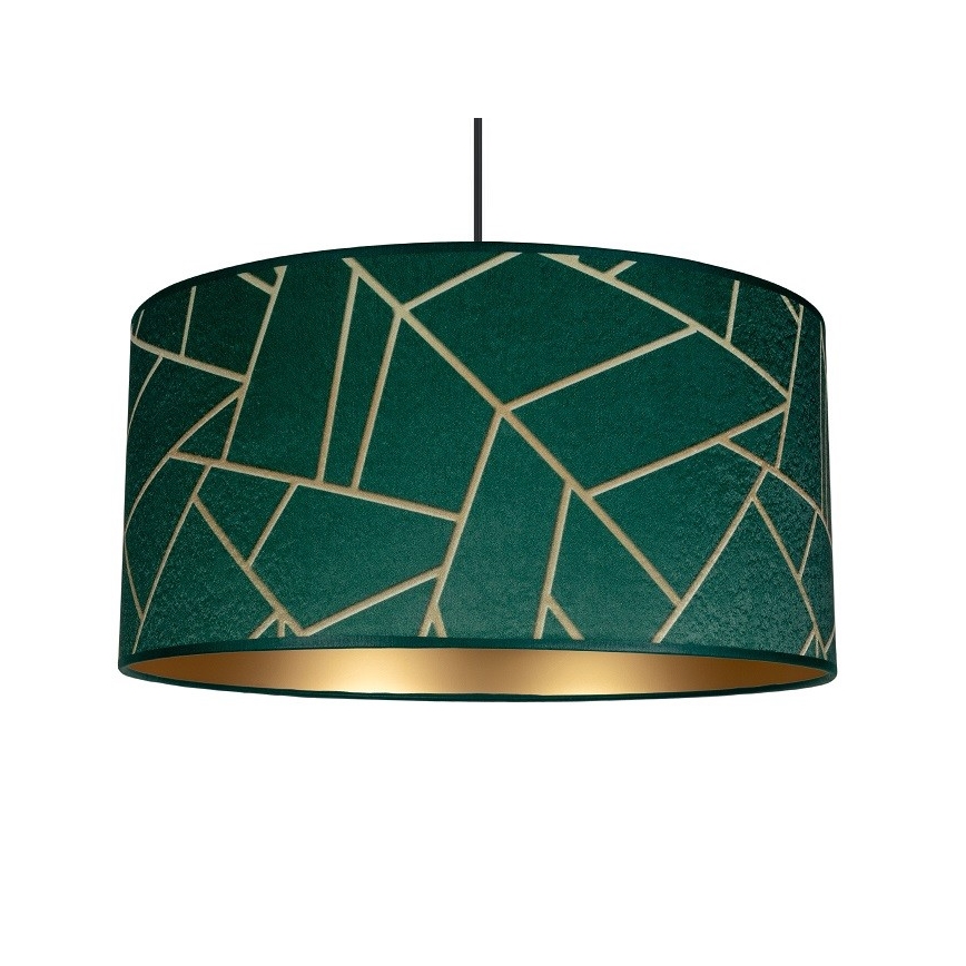 Πολύφωτο κρεμαστό RELLA 1xE27/60W/230V πράσινο/χρυσό