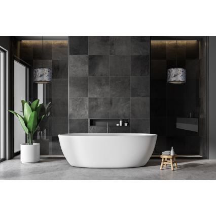 Πολύφωτο κρεμαστό REZO 1xE27/60W/230V γκρι