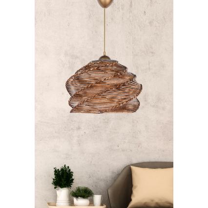 Πολύφωτο κρεμαστό RUCHE 1xE27/60W/230V rattan