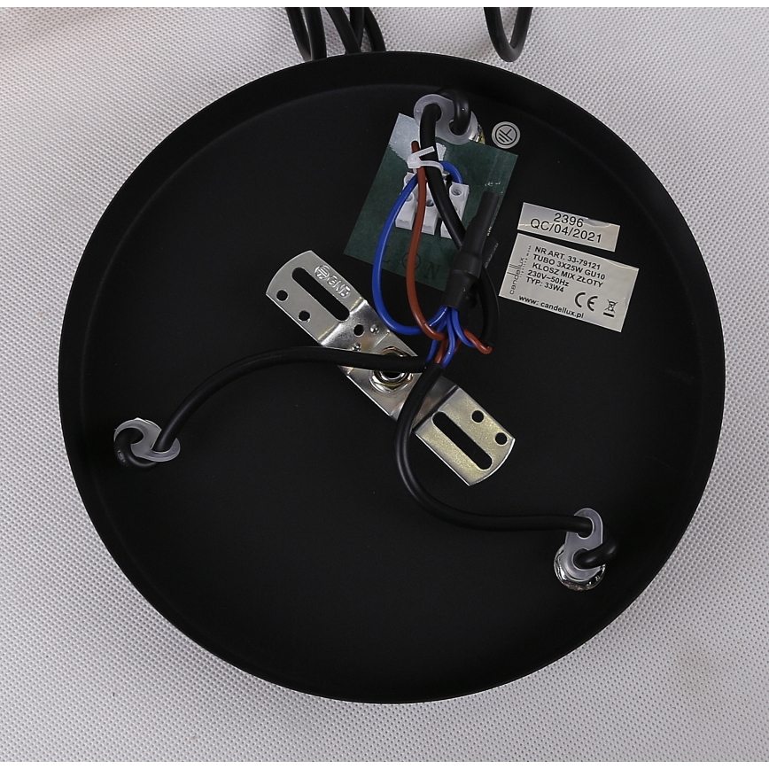 Πολύφωτο κρεμαστό TUBO 3xGU10/25W/230V