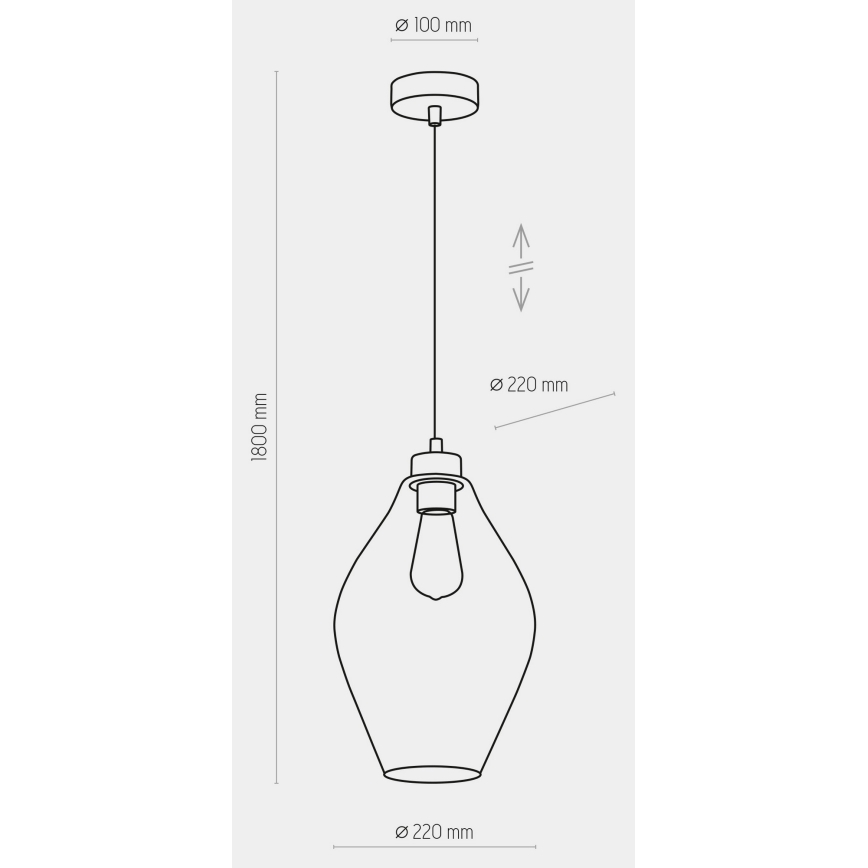 Πολύφωτο κρεμαστό TULON 1xE27/60W/230V