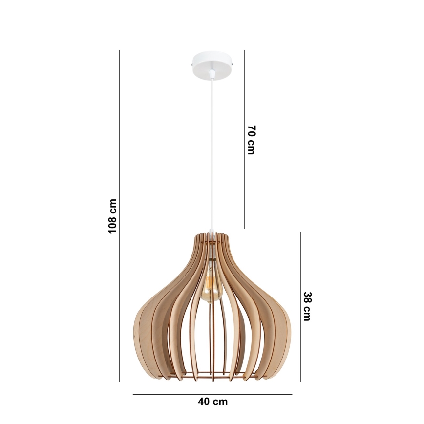 Πολύφωτο κρεμαστό WILL 1xE27/60W/230V λευκό