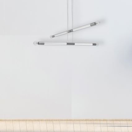 Πολύφωτο κρεμαστό με σύρμα BASTONE WHITE 4xE14/40W/230V