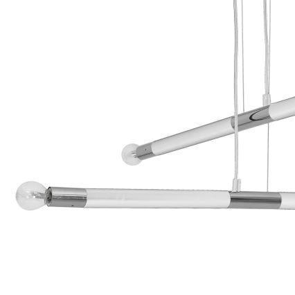 Πολύφωτο κρεμαστό με σύρμα BASTONE WHITE 4xE14/40W/230V