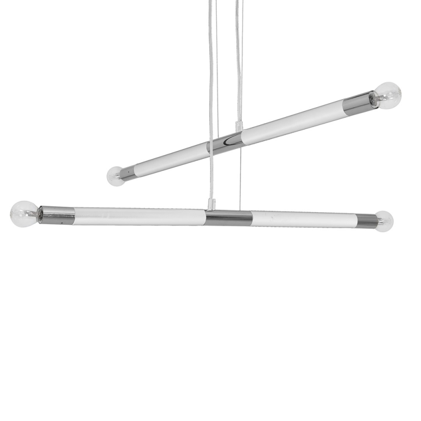 Πολύφωτο κρεμαστό με σύρμα BASTONE WHITE 4xE14/40W/230V