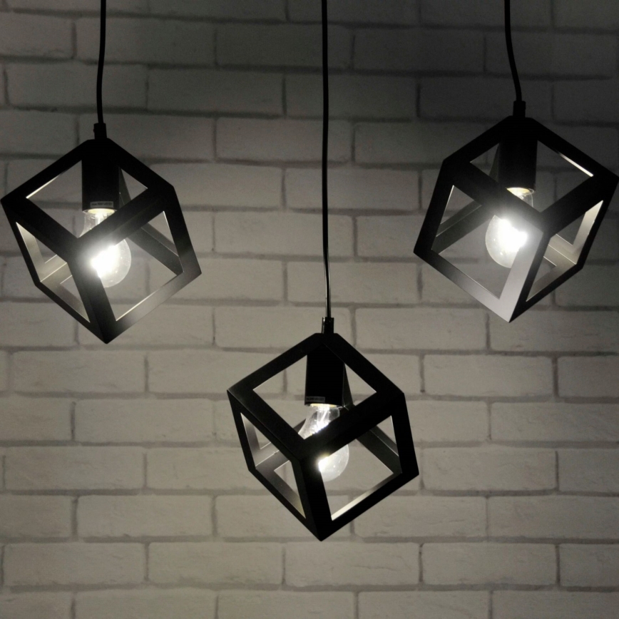 Πολύφωτο κρεμαστό με σύρμα SWEDEN 3xE27/20W/230V