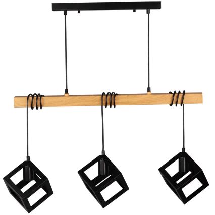 Πολύφωτο κρεμαστό με σύρμα SWEDEN 3xE27/20W/230V