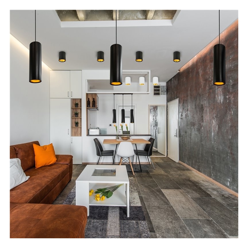 Πολύφωτο LATI 1xGU10/8W/230V μαύρο