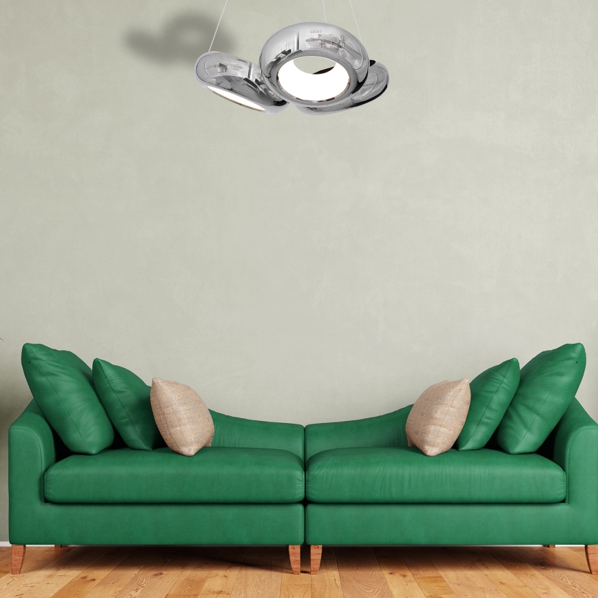 Πολύφωτο LED σε σχοινί MERCURIO 3xLED/12W/230V