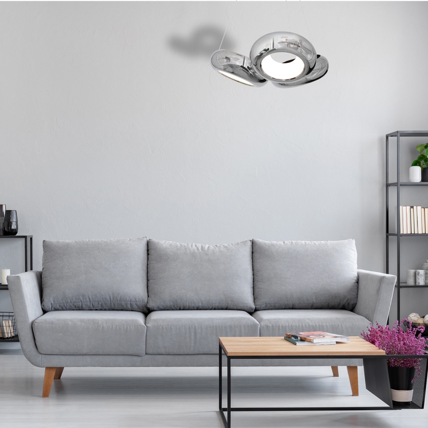 Πολύφωτο LED σε σχοινί MERCURIO 3xLED/12W/230V