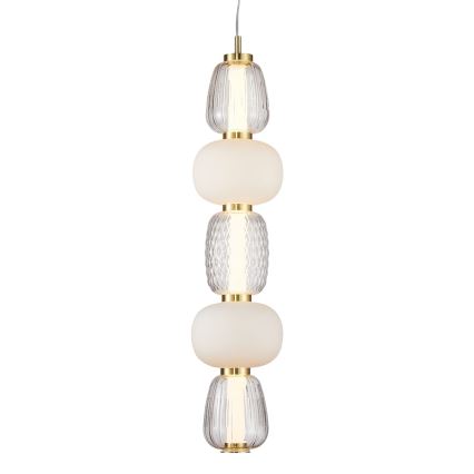 Πολύφωτο LED με συρματόσχοινο CARO LED/40W/230V χρυσαφί