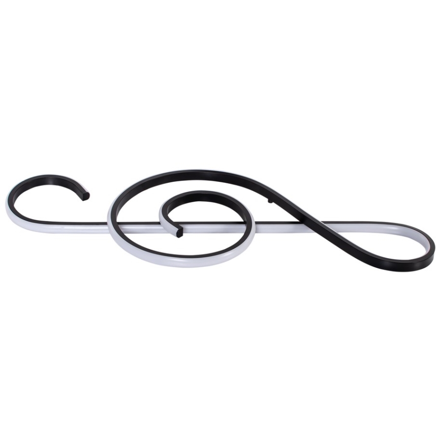 Πολύφωτο LED με συρματόσχοινο LED/18W/230V 3000K μαύρο