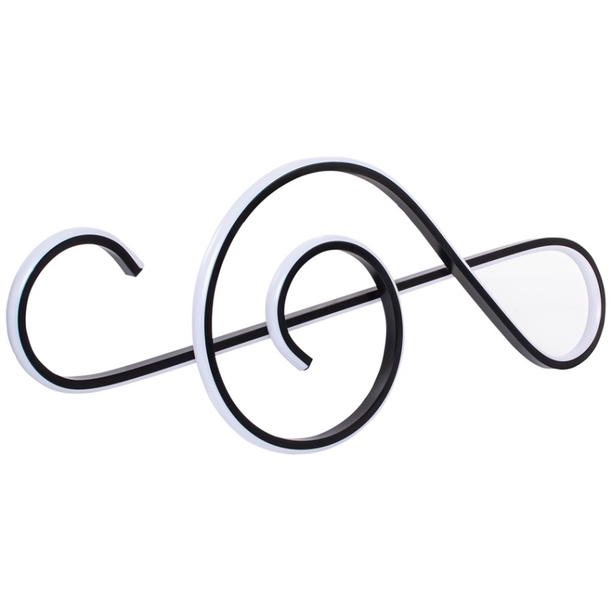 Πολύφωτο LED με συρματόσχοινο LED/18W/230V 3000K μαύρο