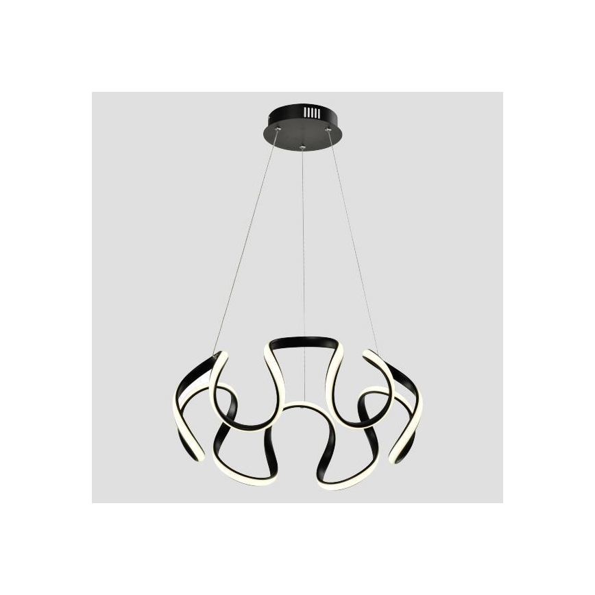 Πολύφωτο LED με συρματόσχοινο LED/60W/230V 3000K μαύρο