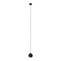 Πολύφωτο LED με συρματόσχοινο MIDWAY 1xGU10/4,8W/230V μαύρο