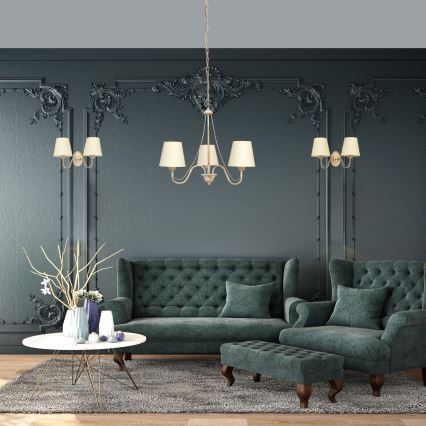 Πολύφωτο MALBO 3xE27/15W/230V μπεζ