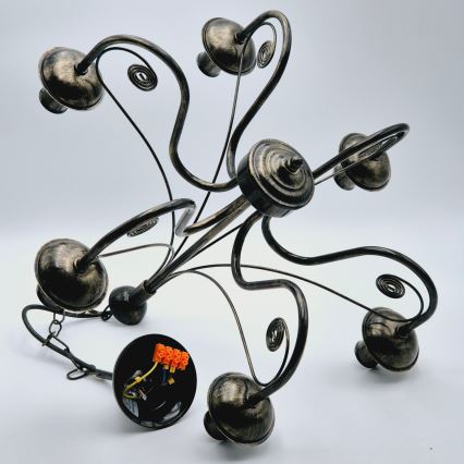 Πολύφωτο σε αλυσίδα DONATO 6xE14/40W/230V