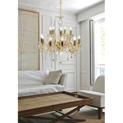 Πολύφωτο σε αλυσίδα MARIA TERESA 12xE14/40W/230V