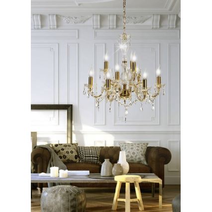 Πολύφωτο σε αλυσίδα MARIA TERESA 9xE14/40W/230V