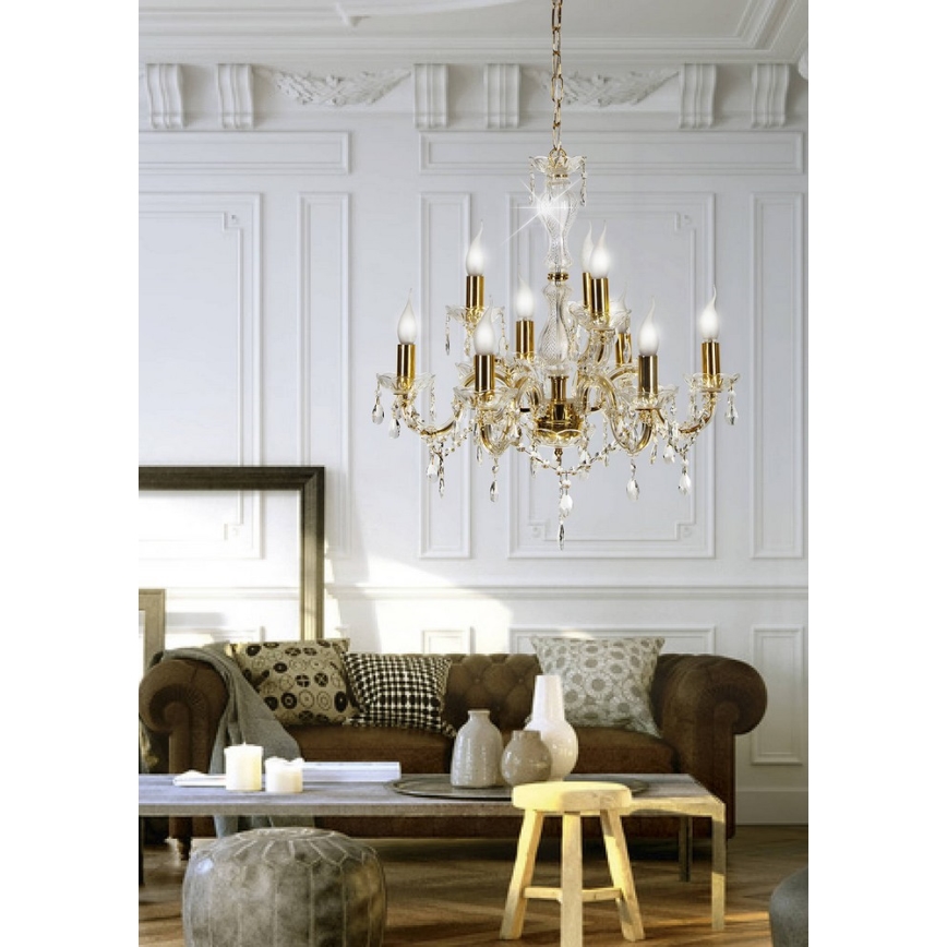 Πολύφωτο σε αλυσίδα MARIA TERESA 9xE14/40W/230V