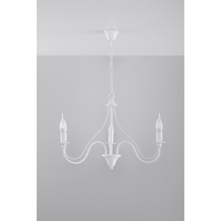 Πολύφωτο σε αλυσίδα MINERWA 3 3xE14/40W/230V λευκό