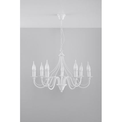 Πολύφωτο σε αλυσίδα MINERWA 7 7xE14/40W/230V λευκό