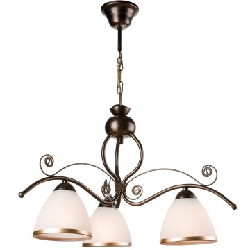 Πολύφωτο σε αλυσίδα RETRO II 3xE27/60W/230V μαύρη πατίνα