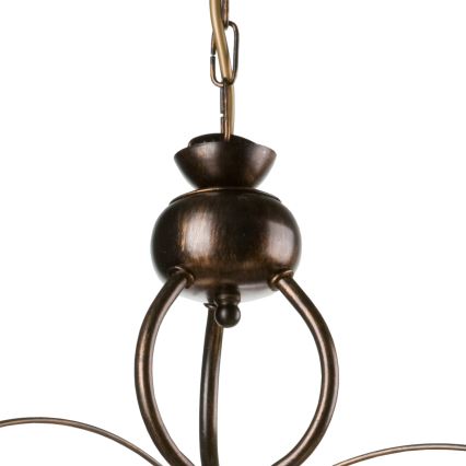 Πολύφωτο σε αλυσίδα RETRO II 3xE27/60W/230V μαύρη πατίνα