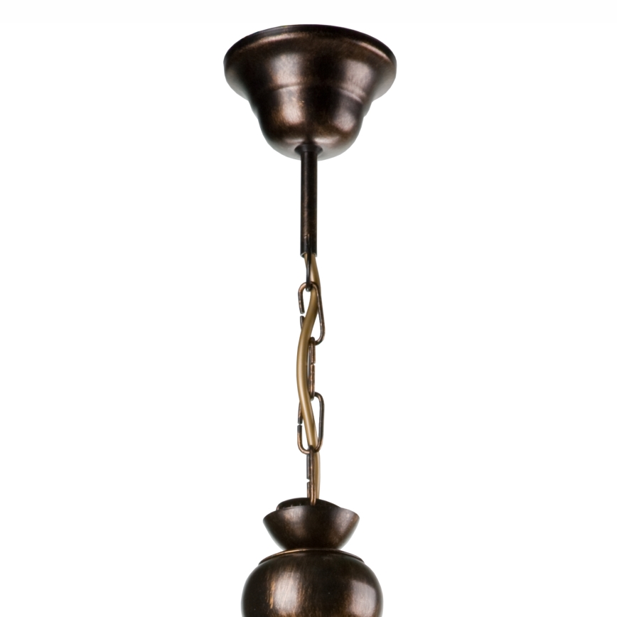 Πολύφωτο σε αλυσίδα RETRO II 3xE27/60W/230V μαύρη πατίνα