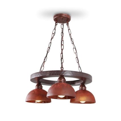 Πολύφωτο σε αλυσίδα VIRIONI 3xE27/60W/230V