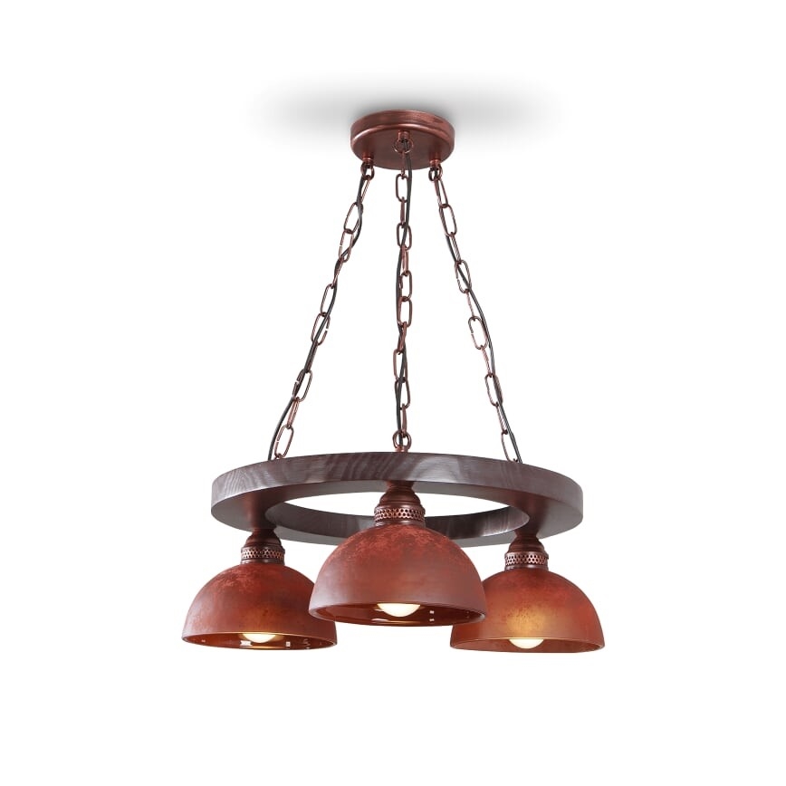 Πολύφωτο σε αλυσίδα VIRIONI 3xE27/60W/230V