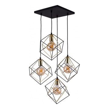 Πολύφωτο σε σχοινί ALAMBRE 4xE27/60W/230V